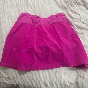 Lululemon pow pink pace rival skirt